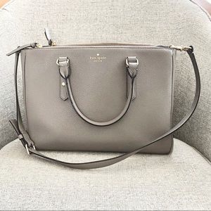 PRICE REDUCED! EUC Kate Spade Large Satchel Gray